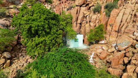 the forgotten shrine majestic aerial drone views of anchlasar temple in nagarparkar