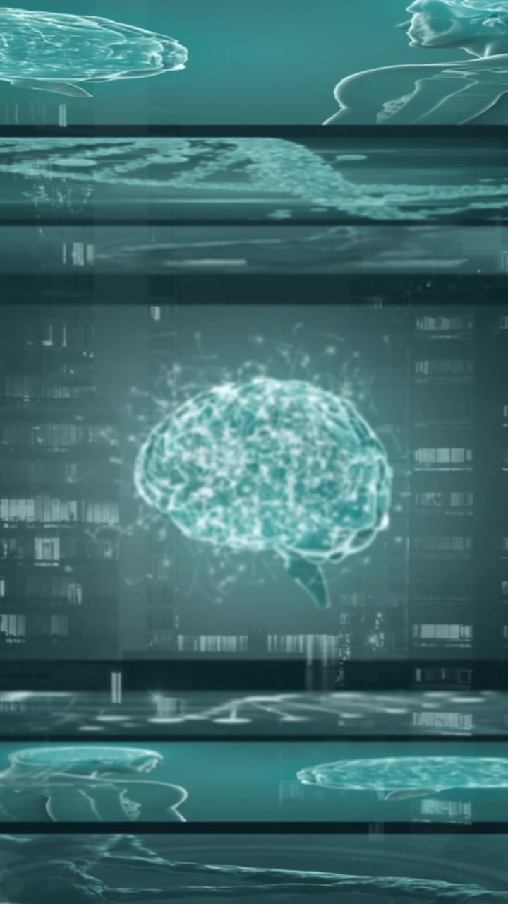 Animation of screens with medical data processing