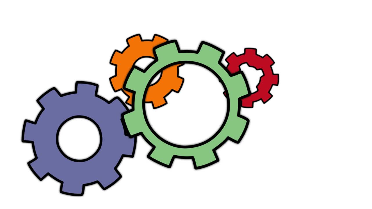 los mecanismos de rotación, el tiempo de espera, el salvapantallas, la ilustración de vídeo en 4k.