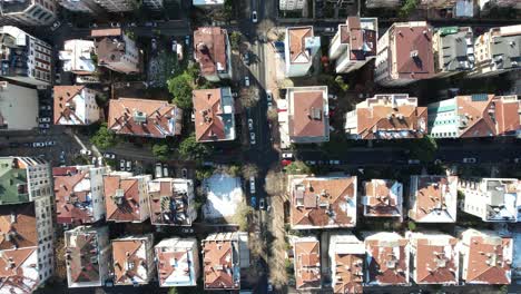 city aerial drone