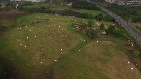 Abandoned-Farm-in-Farmland-Aerial-View