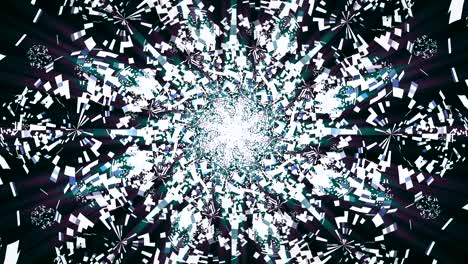 disco dancing and electronic music background. seamless looping footage. esoteric cosmic mandala.