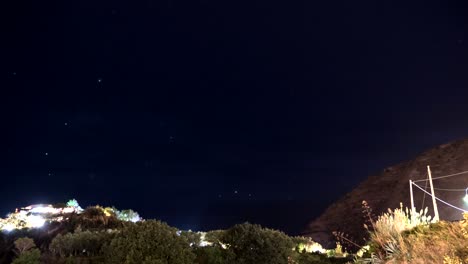 time lapse of stars in ischia italy