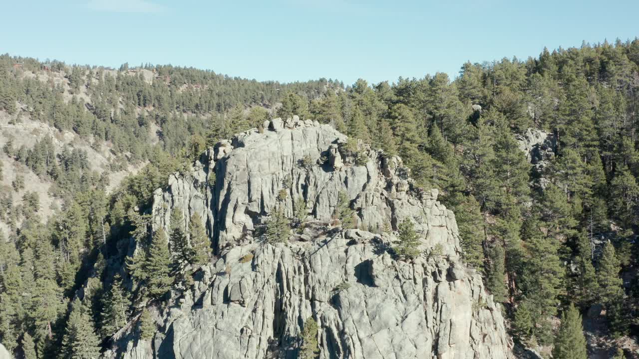 vistas aéreas de las montañas entre boulder y nederland en colorado
