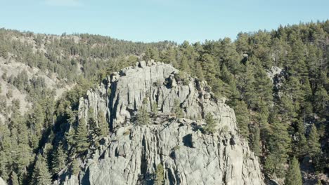 aerial views of the mountains between boulder and nederland in colorado