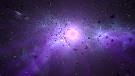 cosmic explosion in deep space