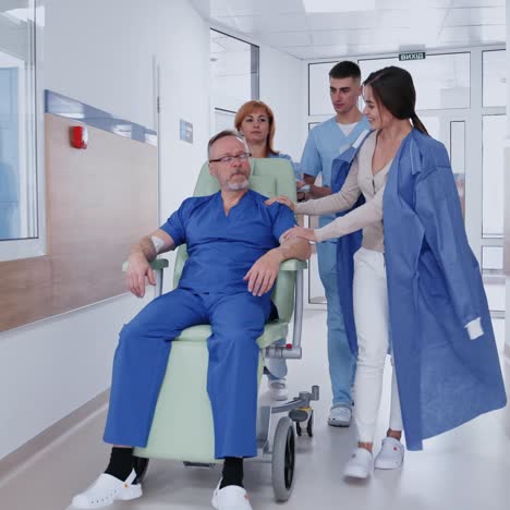 senior man in wheelchair