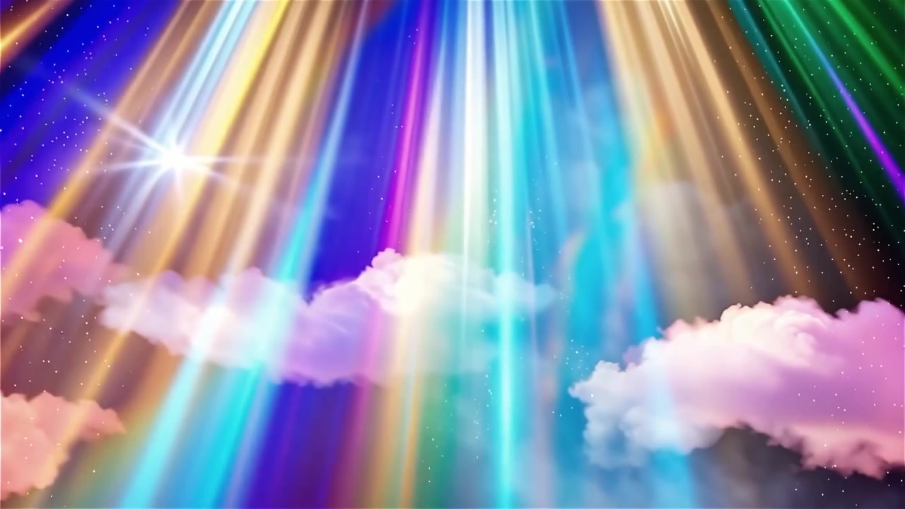 Christian Heavenly Light Worship Background