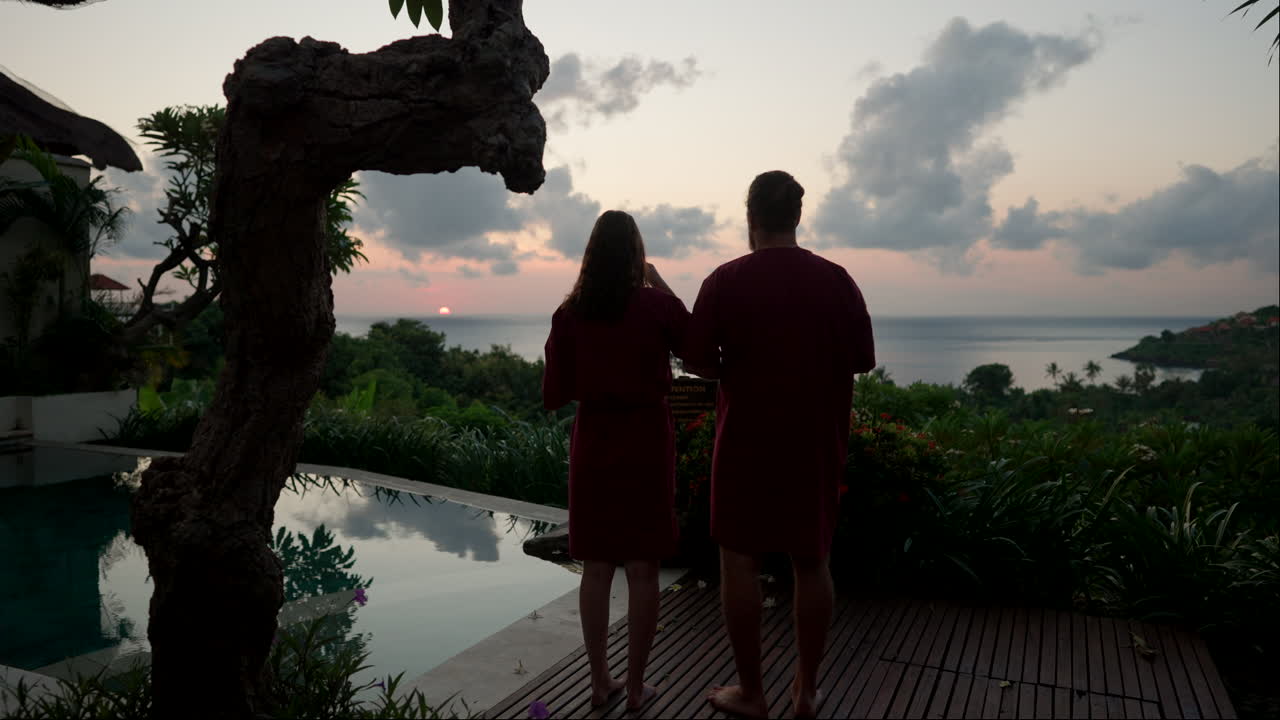 사랑하는 사람들, 남자, 여자, 가족, 로맨스, 아시아 새벽 휴가 풍경