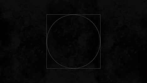 animation of white shapes moving on black background