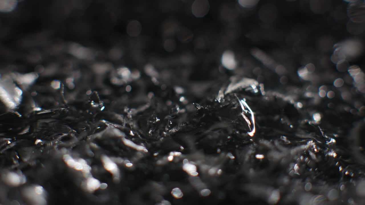 Silver fillings close-up