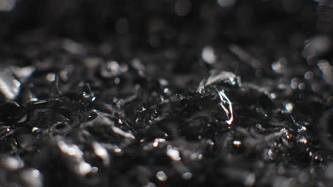 silver fillings close-up