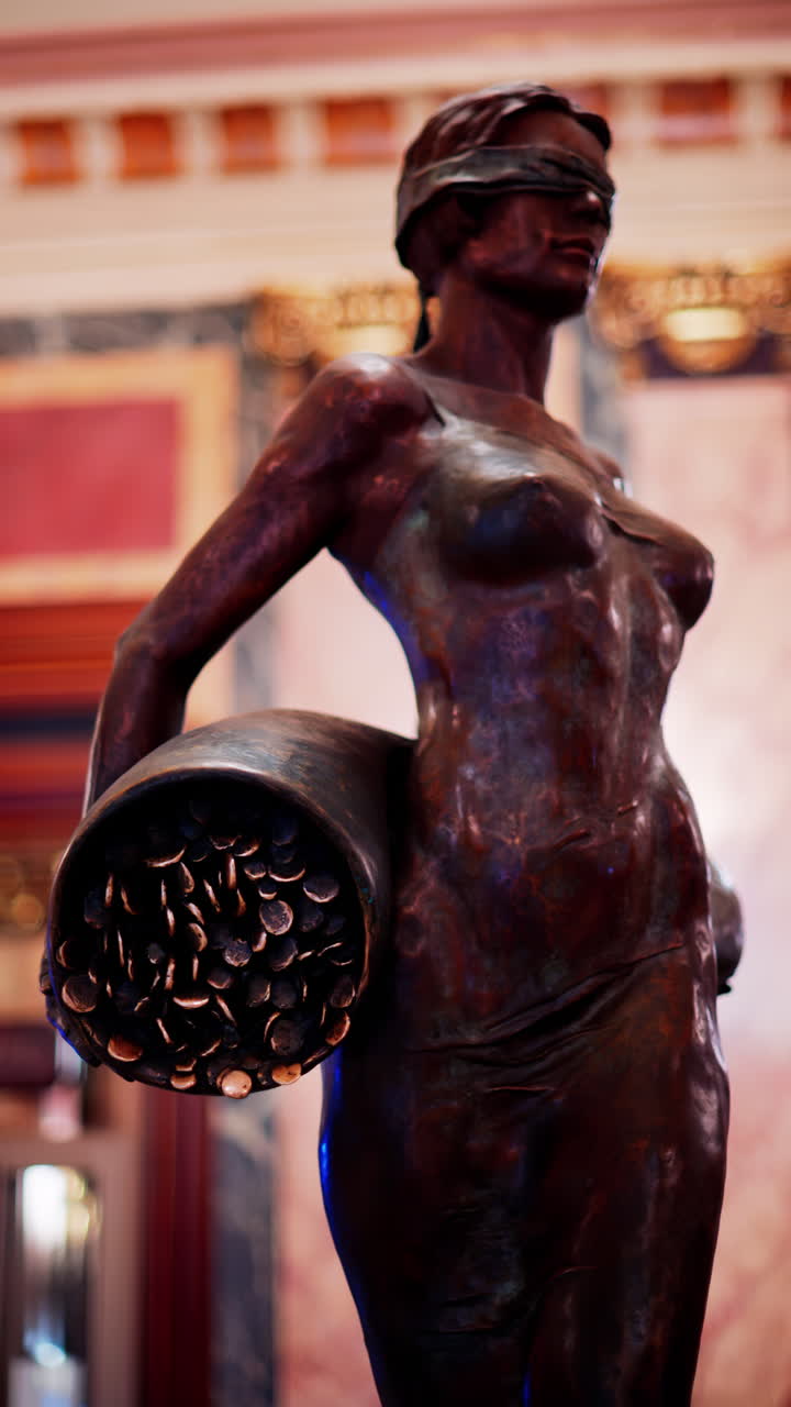 Monte Carlo, Monaco - November 24, 2024: La Fortune by Daphne du Barry in the Casino de Monte-Carlo. Vertical