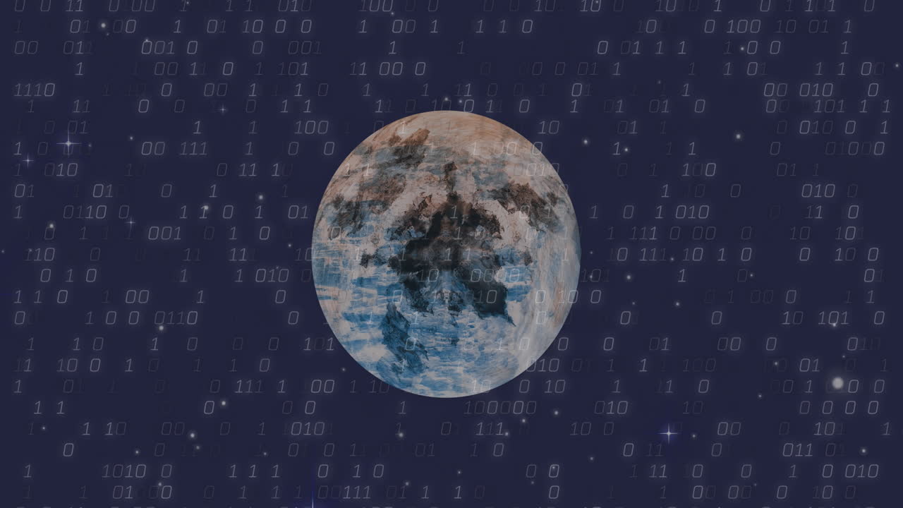 전 세계 데이터 프로세싱의 애니메이션