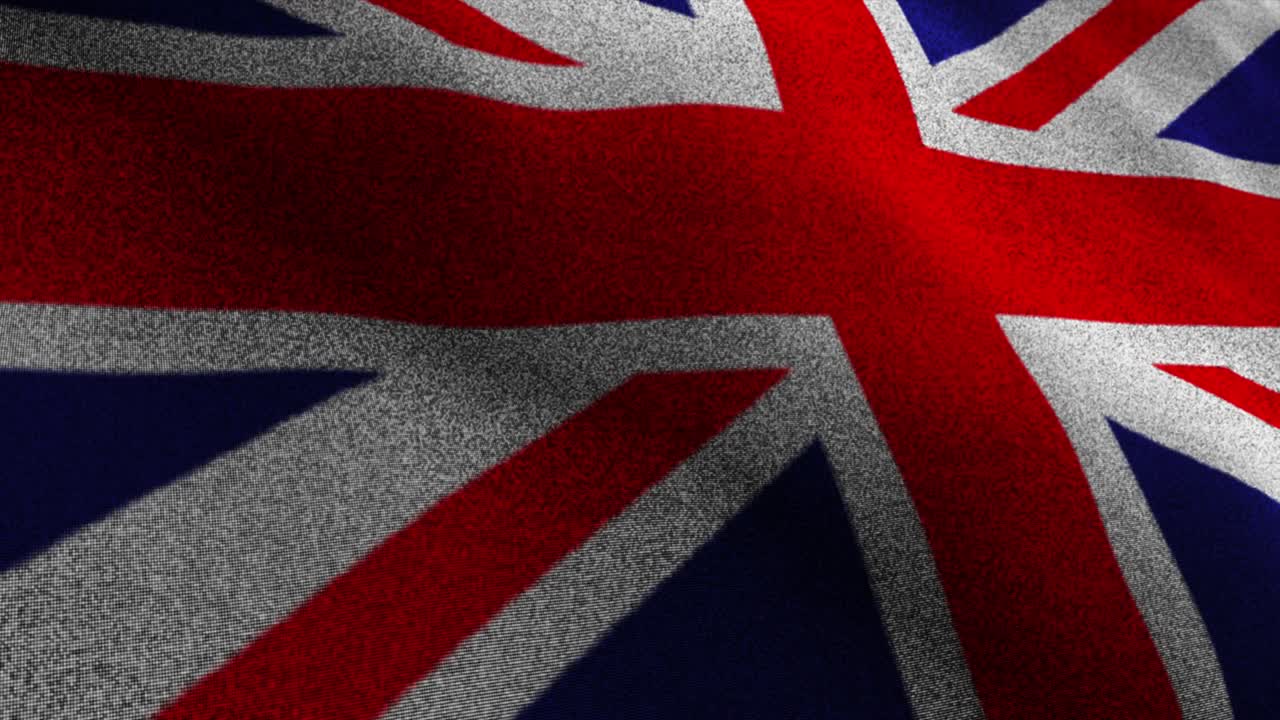 영국 국기, 섬유 카 배경, 스 카메라, 루프, 4k