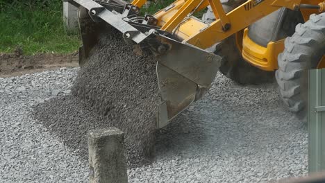 equipment excavator moving gravel