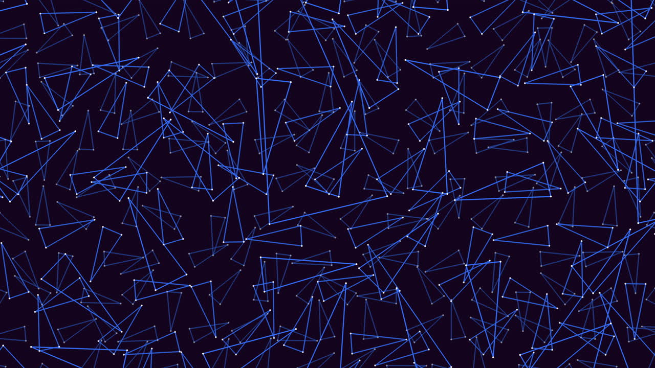 Abstract blue and black pattern of lines and shapes