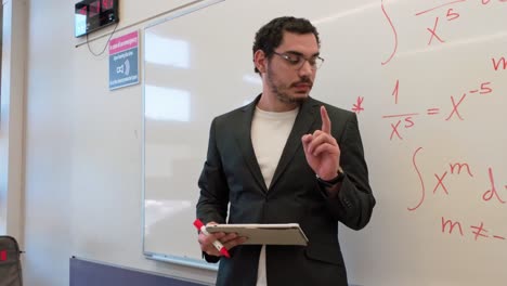 charismatic lecturer engaging his class