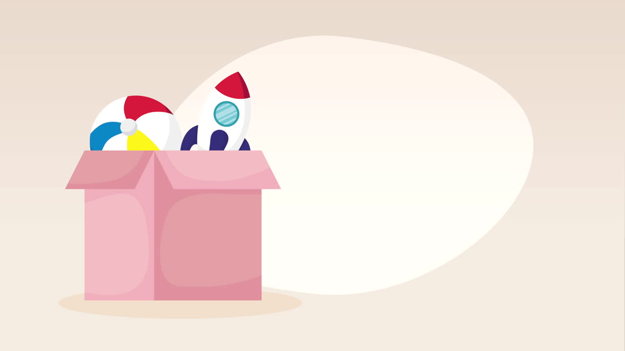 장난감 상자 기부 캠페인 애니메이션