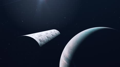 Großes-Zylindrisches-Raumschiff,-Das-Von-Jupiter-In-Das-Sonnensystem-Eindringt