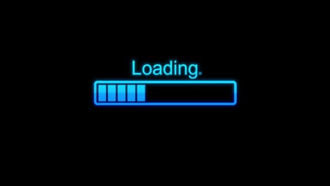 cyberpunk loading progress bar animation with glitch effect futuristic uploading circular loading