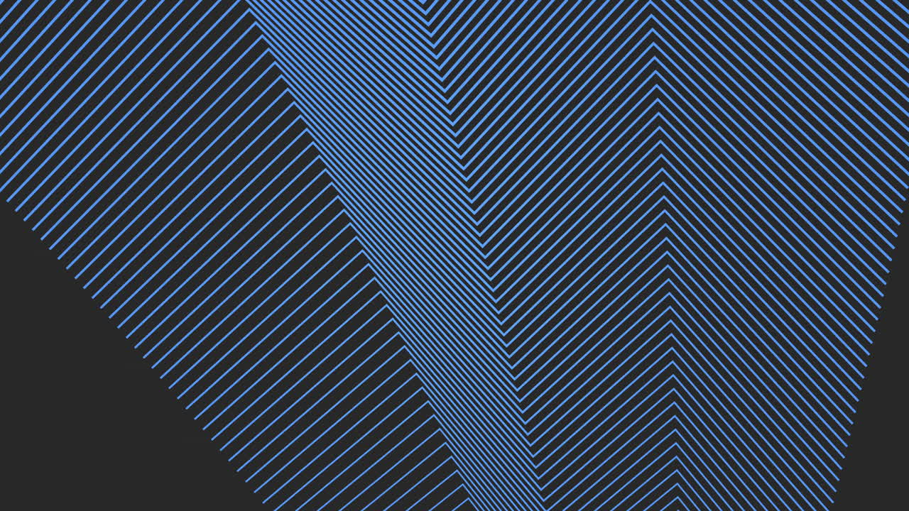 Dynamic black and blue diagonal striped pattern with white accent