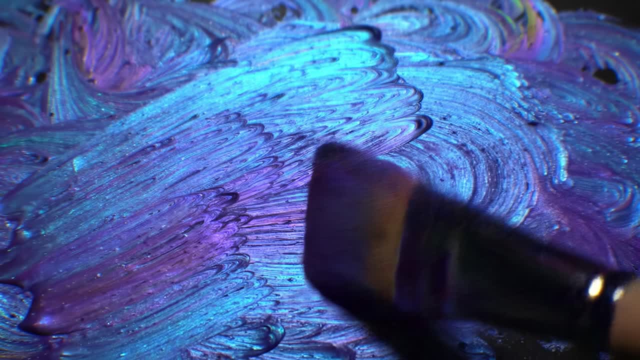 추상적인 아이리데스 액체 예술