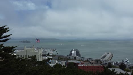 san francisco california aerial footage