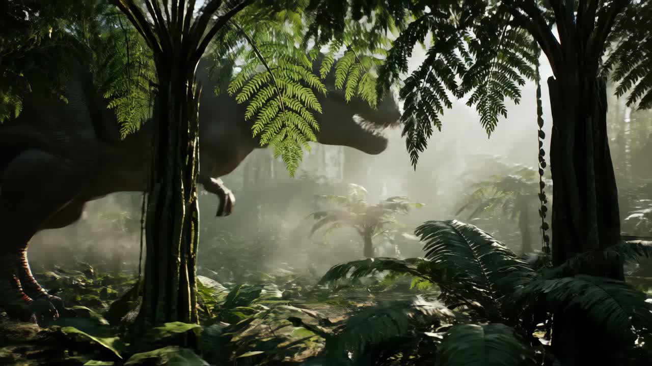 Dinosaur in the Jungle
