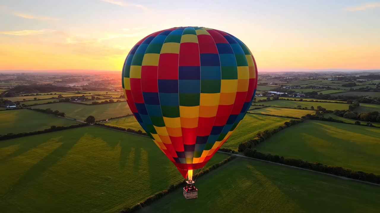 Hot Air Ballooning at Sunset
