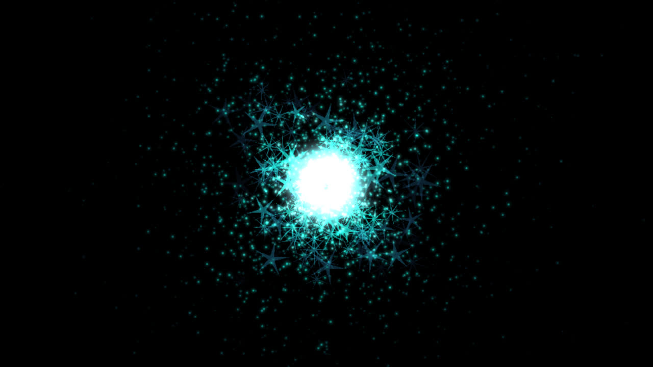 추상적인 파란 빛 폭발