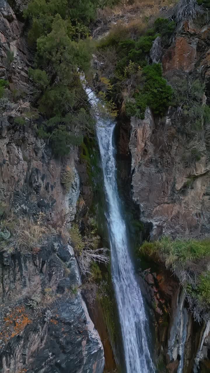Highland terrain, limestone cliffs, alpine ridge, valley vertical reveal