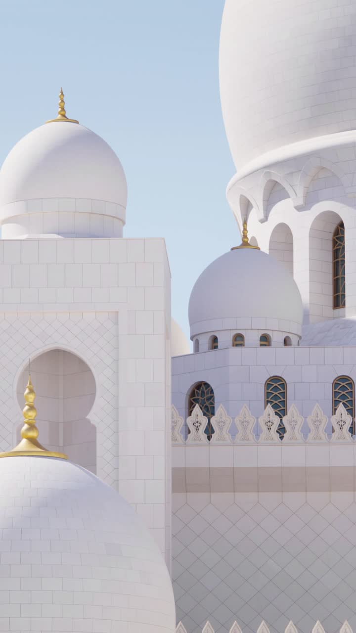Dettaglio della Moschea Sheikh Zayed
