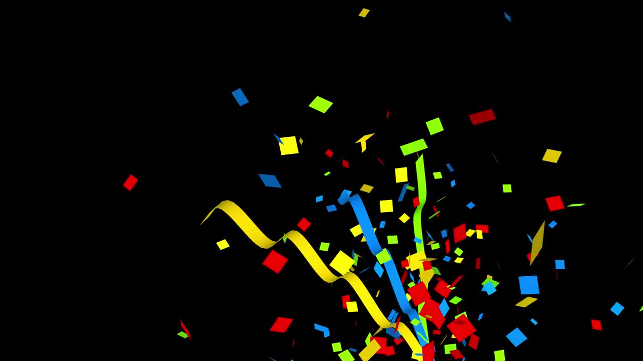Confeti y cintas de colores