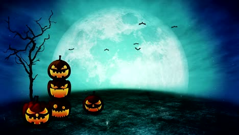 halloween, głowa dyni, jack lantern, przerażająca noc, pętla