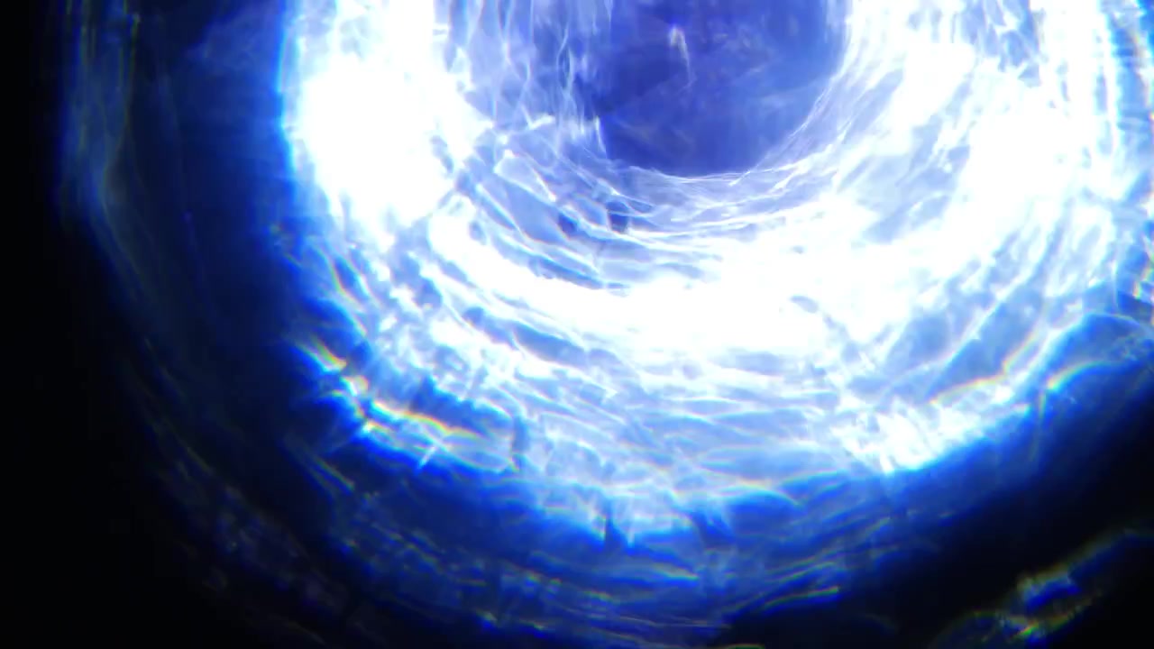 Effetto Luce Ottica Blu Dinamico con Bagliori dell'Obiettivo