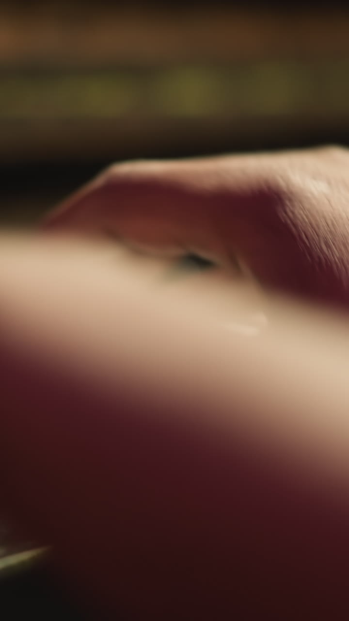 Black man hands playing piano in class closeup. African American musician performs harmonical music sounds on instrument keyboard. Creative leisure