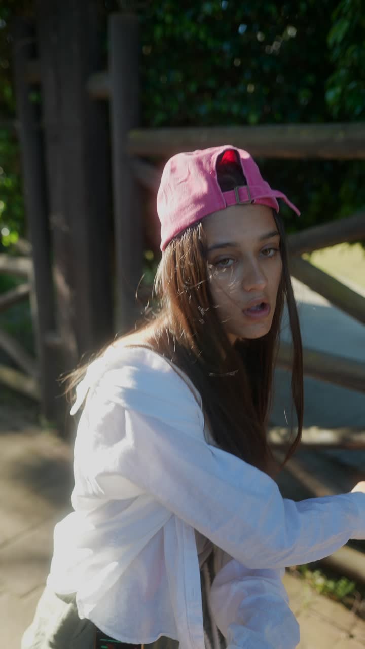 mujer joven al aire libre