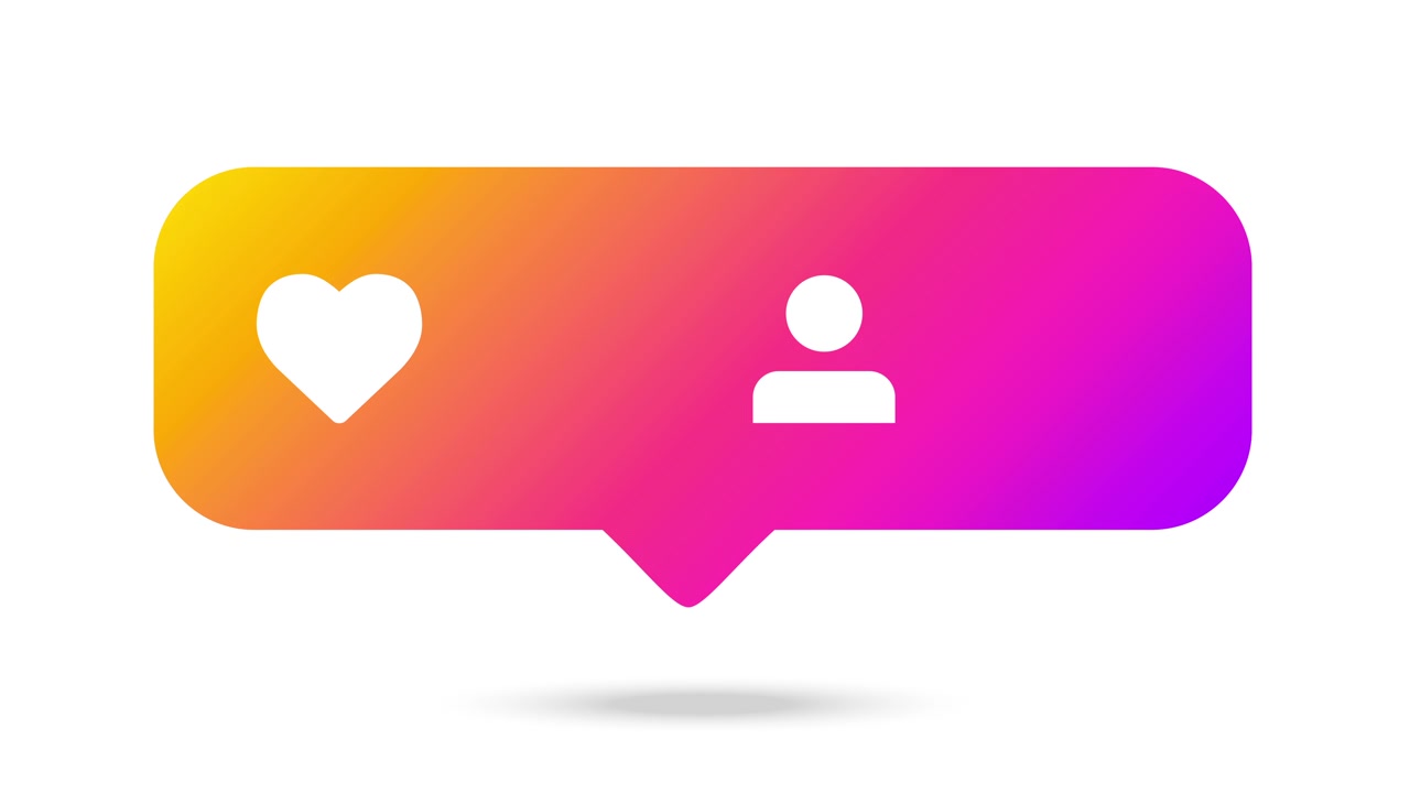 Barra di notifica personalizzabile per social media con contatori di follower e mi piace su sfondo bianco