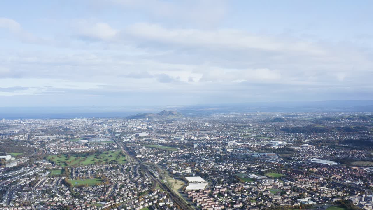 Aerial View of Edinburgh, Scotland