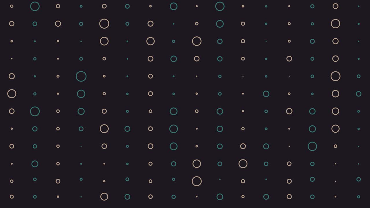 원 모양의 어두운 배경 애니메이션, 기하학적 추상 벽지