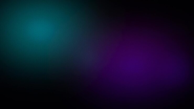 Abstract Background with Soft Glowing Teal and Purple Light Orbs