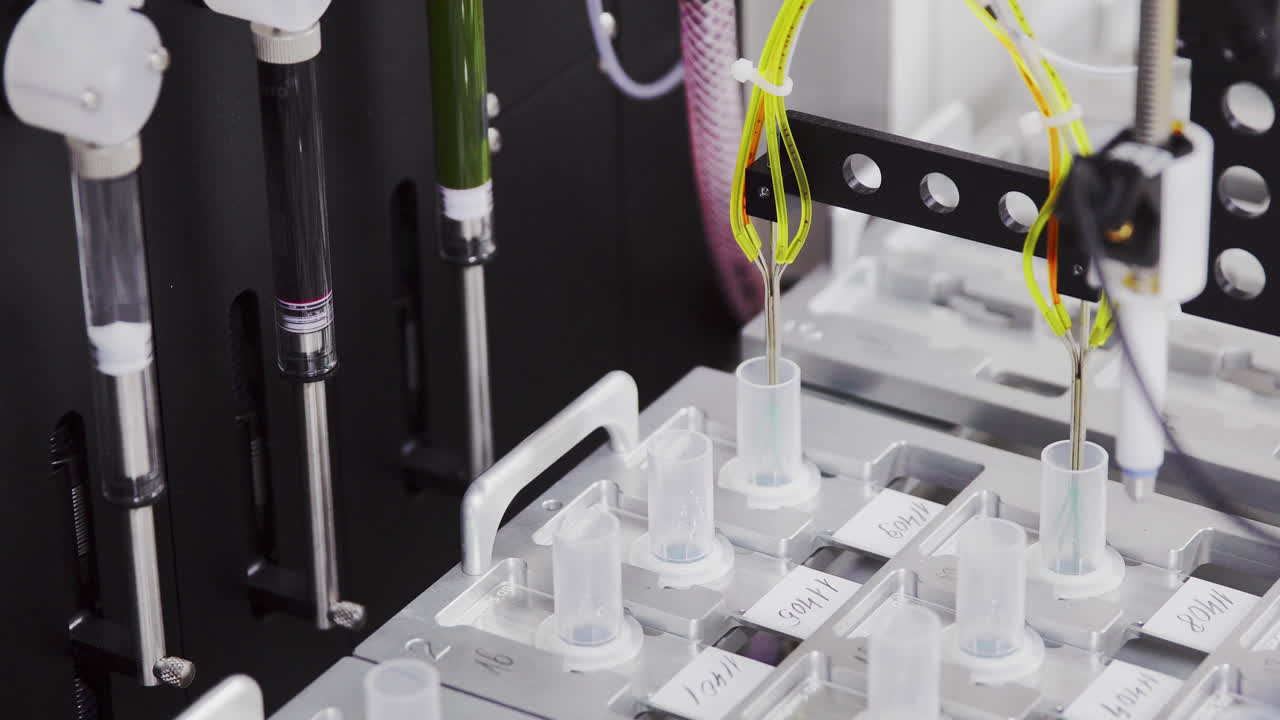 기술적으로 첨단 자동화된 실험실에서 클리닉은 당뇨병을 퇴치하기 위한 연구를 수행하고 있습니다. 혈액과  ⁇ 장의 세포에 대한 깊은 분석입니다.