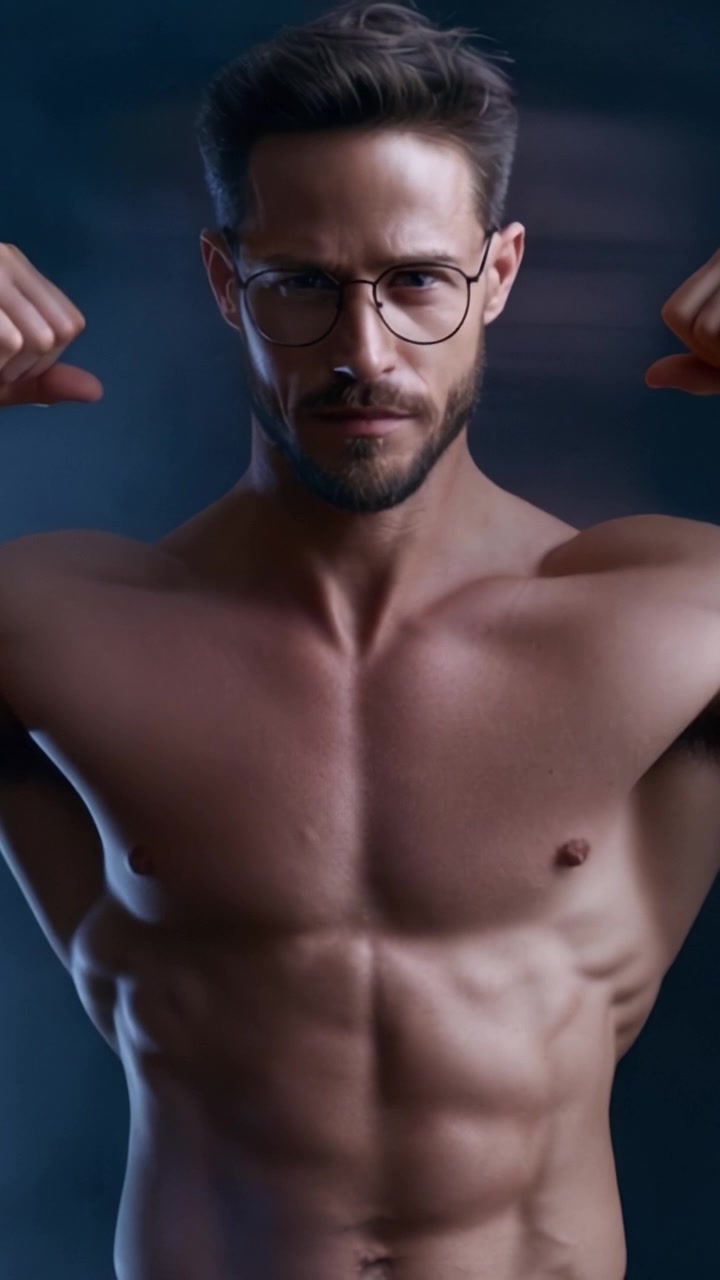 Una Potente Trasformazione: Un Uomo Muscoloso Mostra il Suo Fisico Scolpito e la Sua Forza in una Coinvolgente Dimostrazione Visiva di Fitness e Determinazione