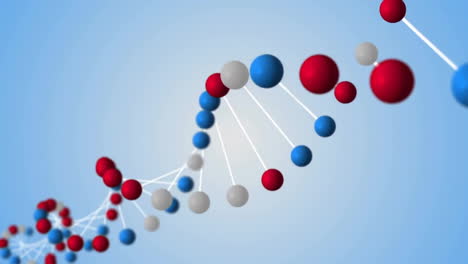 Animation-of-dna-strand-spinning-over-blue-background