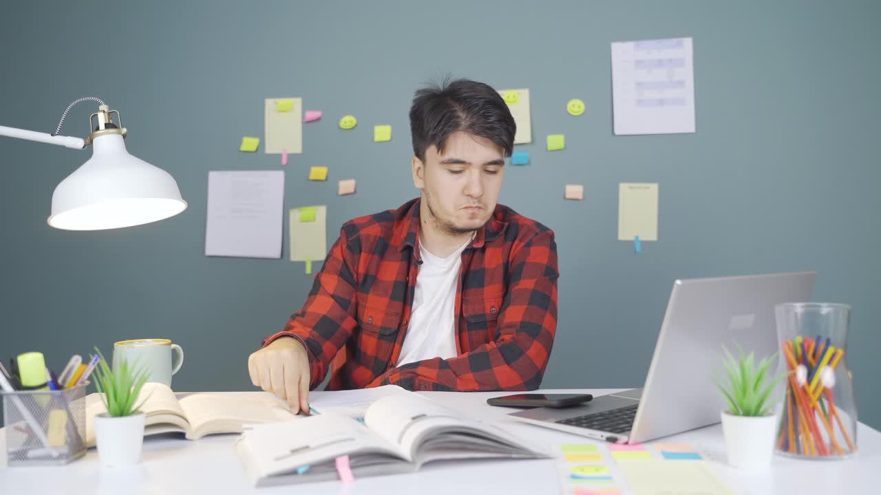 우울증에 걸린 남학생