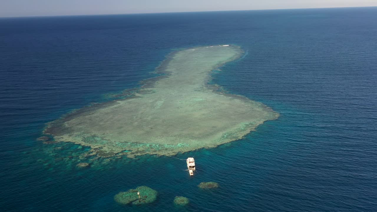 산호초 의 공중 드론 촬영