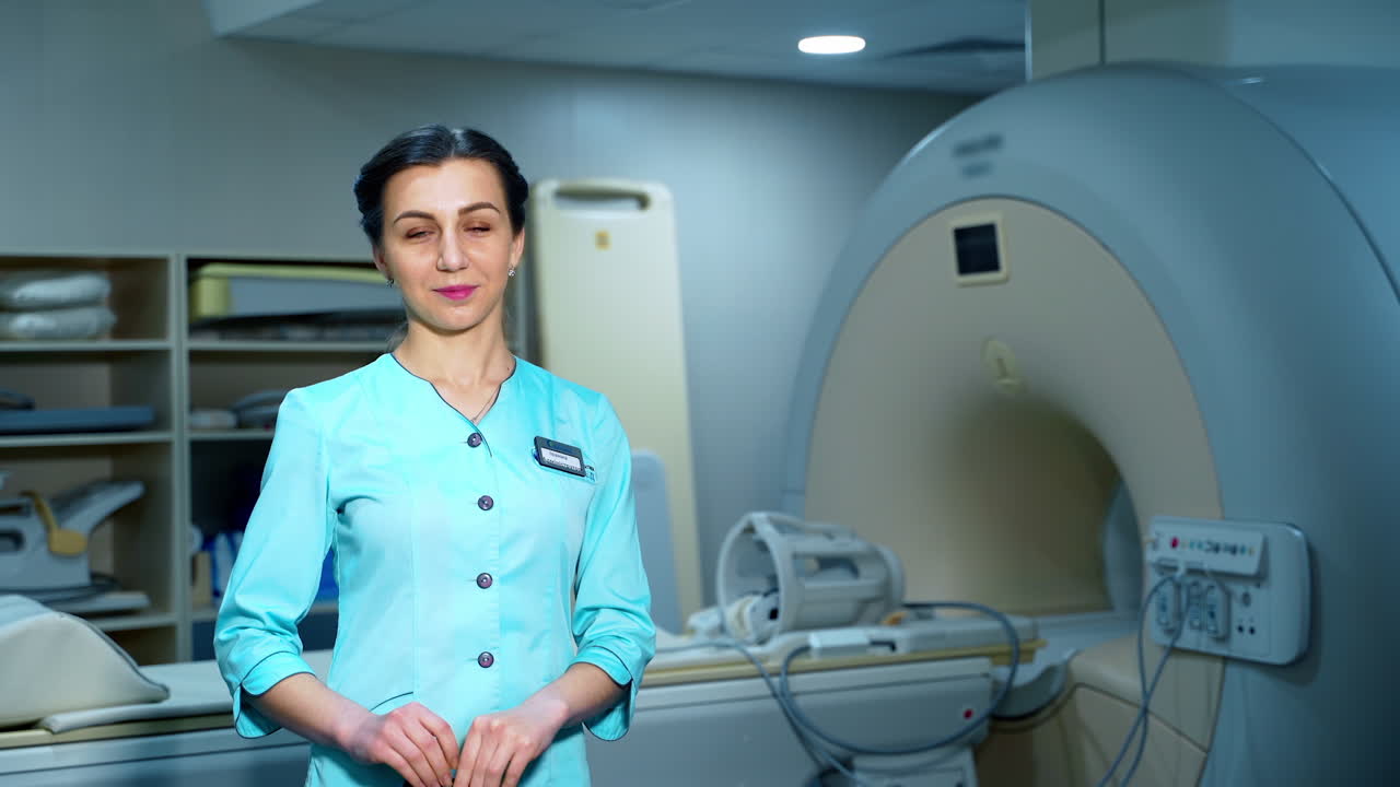 Female Medical Professional in MRI Department