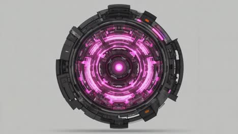 abstract futuristic neon energy core