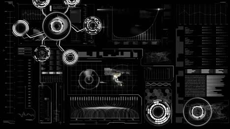 Animation-of-data-processing-on-black-background